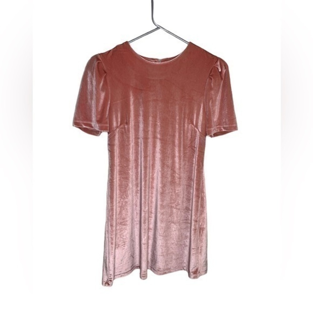 WAYF Where Are You From Keyhole Back Velvet Mini Dress Size Medium